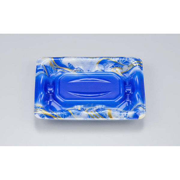 シーピー化成 刺身容器 SF磯浜1M平 涼潮青 本体 0276701138055 1ケース(1500個(50個×30)（直送品）