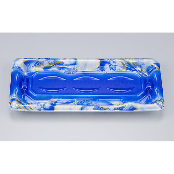 シーピー化成 刺身容器 SF磯浜3平 涼潮青 本体 0276703108055 1ケース(1000個(50個×20)（直送品）