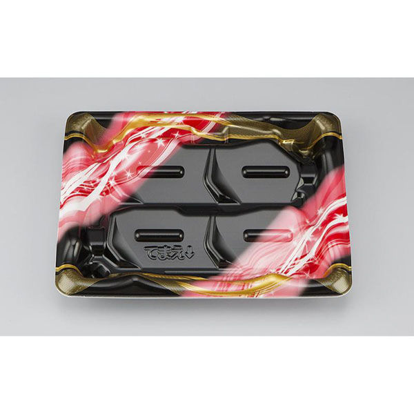 シーピー化成 刺身容器 SF磯浜4 星織赤 本体 0276704006005 1ケース(900個(50個×18)（直送品）