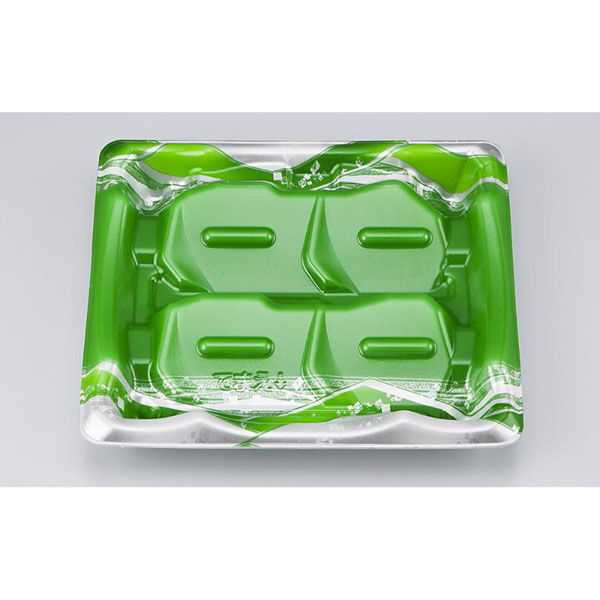 シーピー化成 刺身容器 SF磯浜4L 涼月緑 本体 0276704046145 1ケース(600個(50個×12)（直送品）