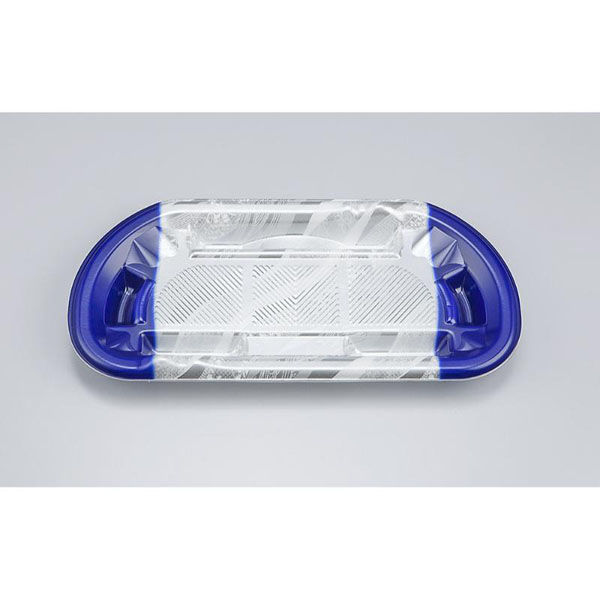 シーピー化成 刺身容器 SF磯浜半月3平 氷景紺 本体 0277003103295 1ケース(800個(50個×16)（直送品）