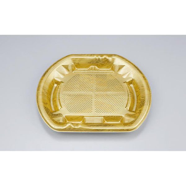 シーピー化成 刺身容器 SF磯浜半月4平 真田金 本体 0277004105215 1ケース(600個(50個×12)（直送品）