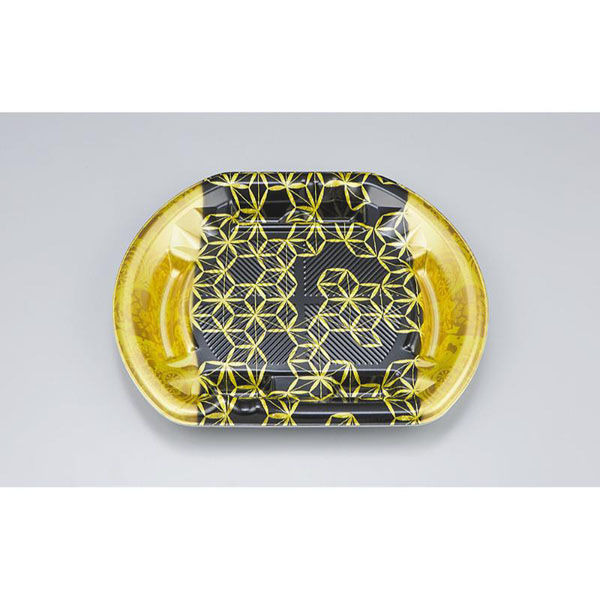 シーピー化成 刺身容器 SF磯浜半月4平 網糸金 本体 0277004107945 1ケース(600個(50個×12)（直送品）