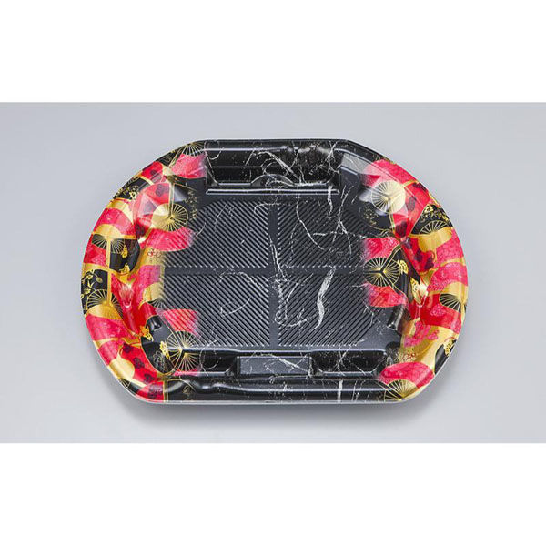 シーピー化成 刺身容器 SF磯浜半月6平 吉祥扇 本体 0277006106725 1ケース(400個(50個×8)（直送品）