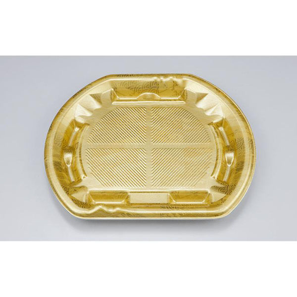 シーピー化成 刺身容器 SF磯浜半月6平 真田金 本体 0277006105215 1ケース(400個(50個×8)（直送品）