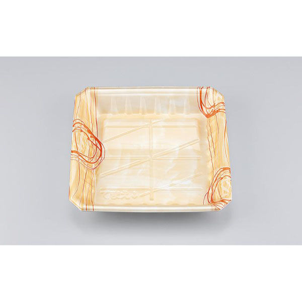 シーピー化成 発泡トレー SFニック20-20深 ゆうすい薄橙 027742045A225 1ケース(600個(50個×12)（直送品）