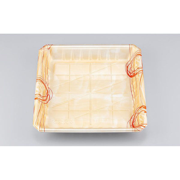 シーピー化成 発泡トレー SFニック24-24深 ゆうすい薄橙 027742425A225 1ケース(400個(50個×8)（直送品）