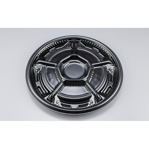 シーピー化成 オードブル容器 SFソワレ30 黒 本体 0277530000525 1ケース(240個(10個×24)（直送品）