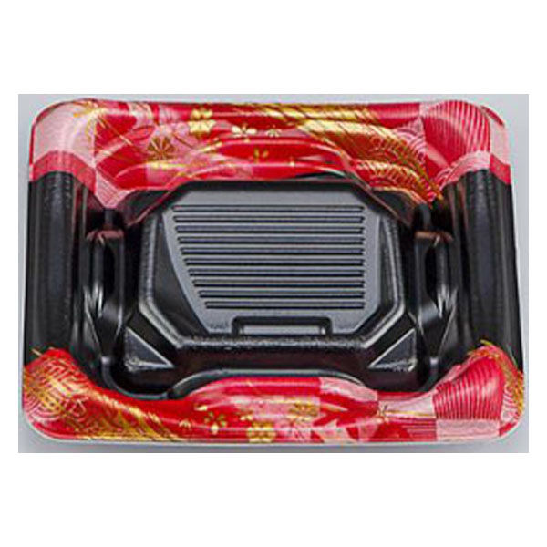 シーピー化成 寿司容器 SFうま盛段1 明和赤 本体 0277801004055 1ケース(2000個(50個×40)（直送品）