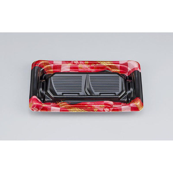 シーピー化成 寿司容器 SFうま盛段2 明和赤 本体 0277802004055 1ケース(1200個(50個×24)（直送品）