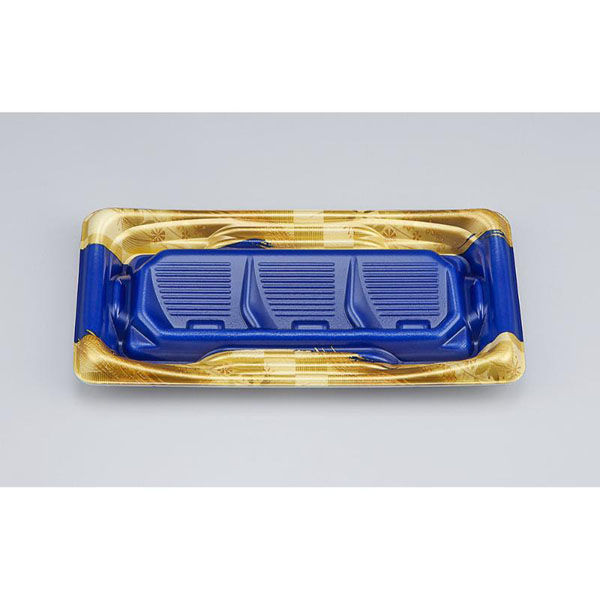 シーピー化成 寿司容器 SFうま盛段2L 明和紺 本体 0277802044065 1ケース(1200個(50個×24)（直送品）