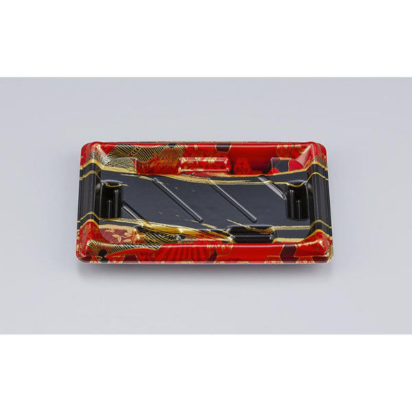 シーピー化成 寿司容器 SF美角13 京えん赤 本体 0277913009745 1ケース(1800個(50個×36)（直送品）