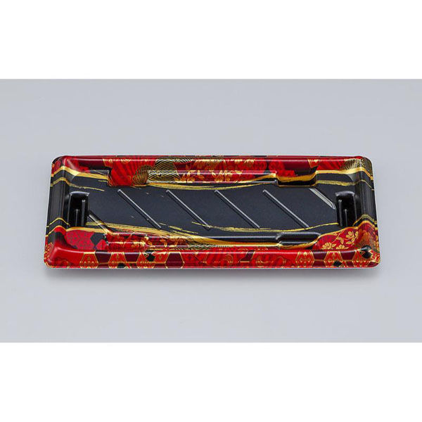 シーピー化成 寿司容器 SF美角15 京えん赤 本体 0277915009745 1ケース(1200個(50個×24)（直送品）