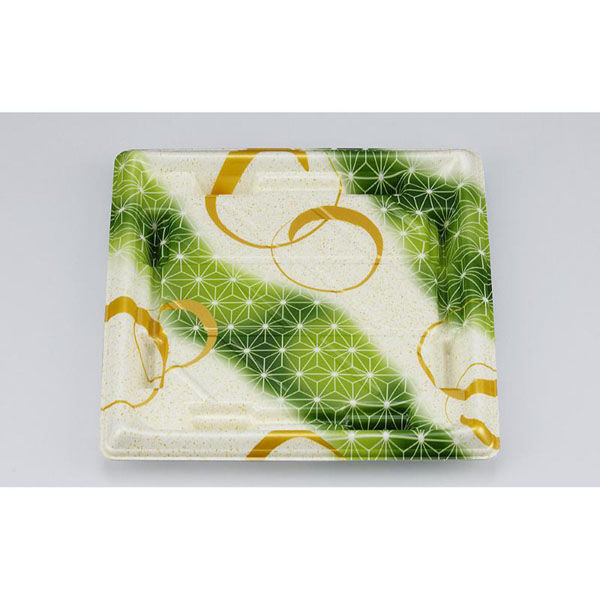 シーピー化成 寿司容器 SF美角33 あさ月緑 本体 0277933004145 1ケース(900個(50個×18)（直送品）