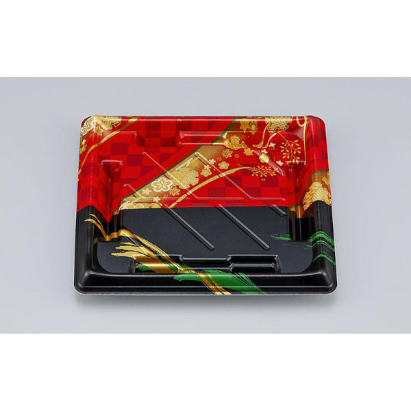 シーピー化成 寿司容器 SF美角23 丹心赤 本体 0277923004095 1ケース(900個(50個×18)（直送品）