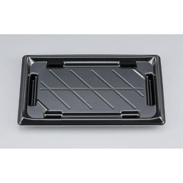 シーピー化成 寿司容器 SF美角25 黒 本体 0277925000525 1ケース(800個(50個×16)（直送品）