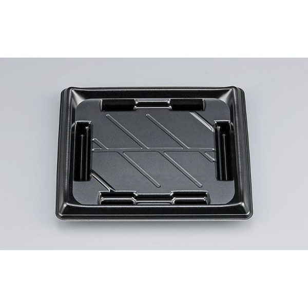 シーピー化成 寿司容器 SF美角23 黒 本体 0277923000525 1ケース(900個(50個×18)（直送品）