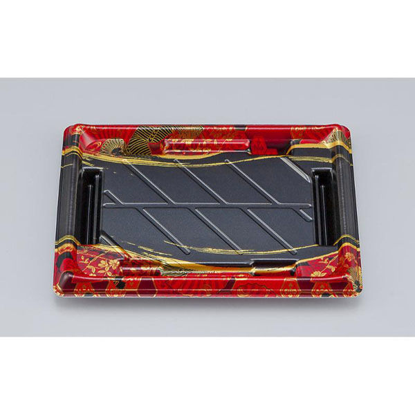 シーピー化成 寿司容器 SF美角24 京えん赤 本体 0277924009745 1ケース(900個(50個×18)（直送品）