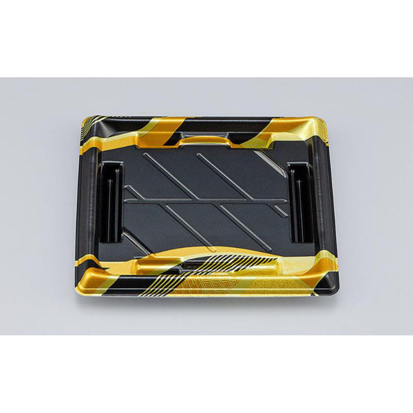 シーピー化成 寿司容器 SF美角23 波漆 本体 0277923004085 1ケース(900個(50個×18)（直送品）