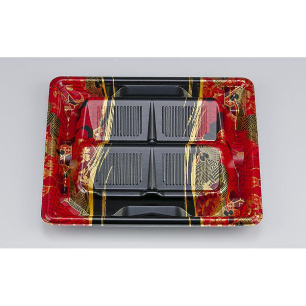 シーピー化成 寿司容器 SF冴盛段19-17 赤 本体 0278319179745 1ケース(900個(50個×18)（直送品）