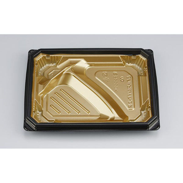 シーピー化成 弁当容器 BFNアルバ7-3平 本漆GB 本体 028010713A565 1ケース(600個(50個×12)（直送品）