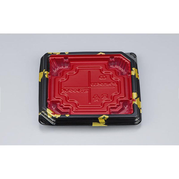 シーピー化成 惣菜容器 BFNたわら33 輪島内赤 本体 0280233008315 1ケース(1200個(50個×24)（直送品）