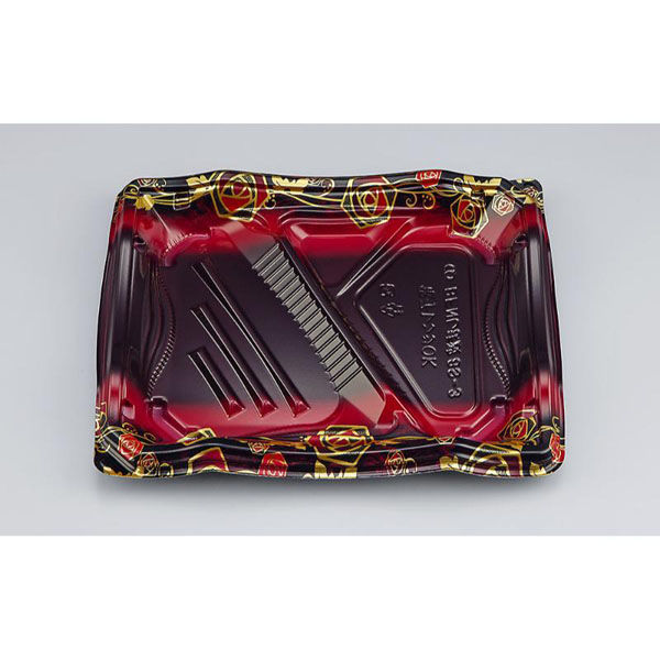 シーピー化成 弁当容器 BFNしま波8S-3 ローザ 本体 0280508538445 1ケース(600個(50個×12)（直送品）