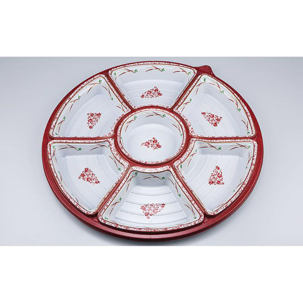 シーピー化成 オードブル容器 NUオードブル40 赤伊万里 本体 0391040002095 1ケース(80個(10個×8)（直送品）