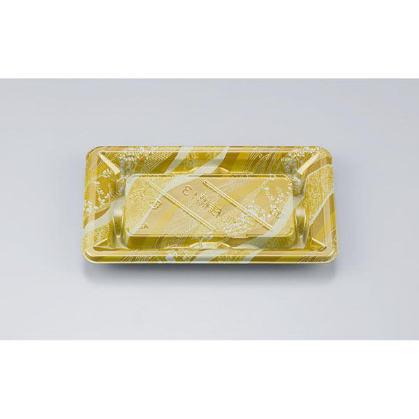 シーピー化成 寿司容器 NU桟橋13 絹風金 本体 0394013007975 1ケース(1500個(50個×30)（直送品）