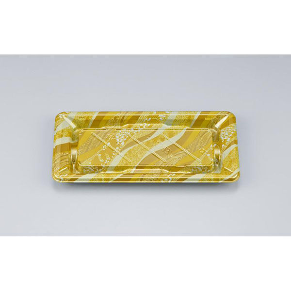 シーピー化成 寿司容器 NU桟橋14 絹風金 本体 0394014007975 1ケース(1200個(50個×24)（直送品）