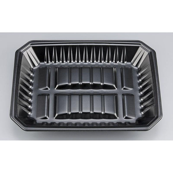 シーピー化成 発泡トレー 新L筏29-22-37 黒 0513292260520 1ケース(400個(50個×8)（直送品）