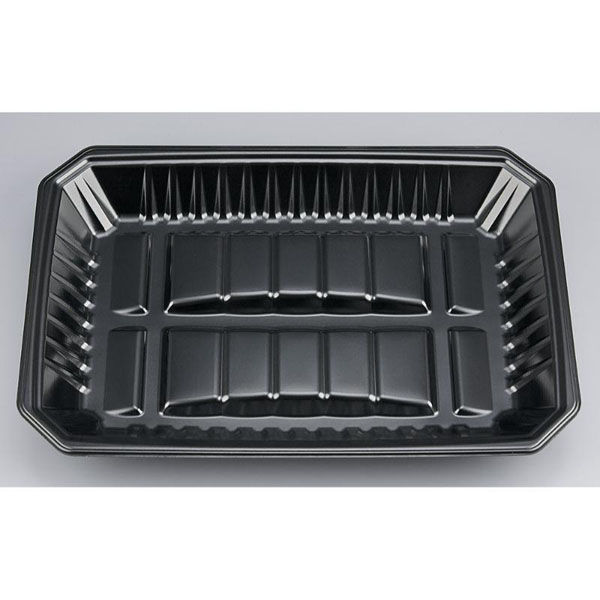 シーピー化成 発泡トレー 新L筏33-23-37 黒 0513332360520 1ケース(400個(50個×8)（直送品）