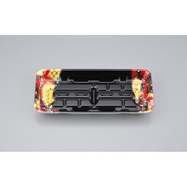 シーピー化成 発泡トレー LFM-2深 舞扇赤 0514402600950 1ケース(1200個(50個×24)（直送品）