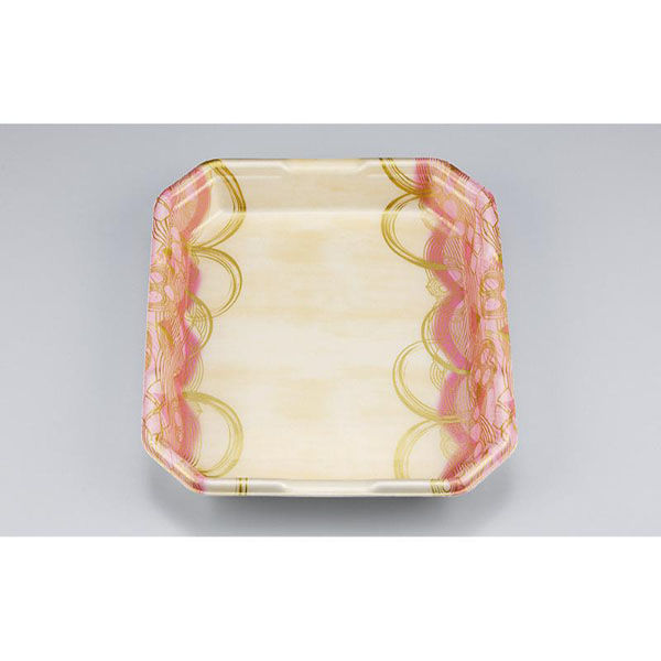 シーピー化成 発泡トレー L-カク2.5 波瓦桃 051510205A610 1ケース(400個(50個×8)（直送品）