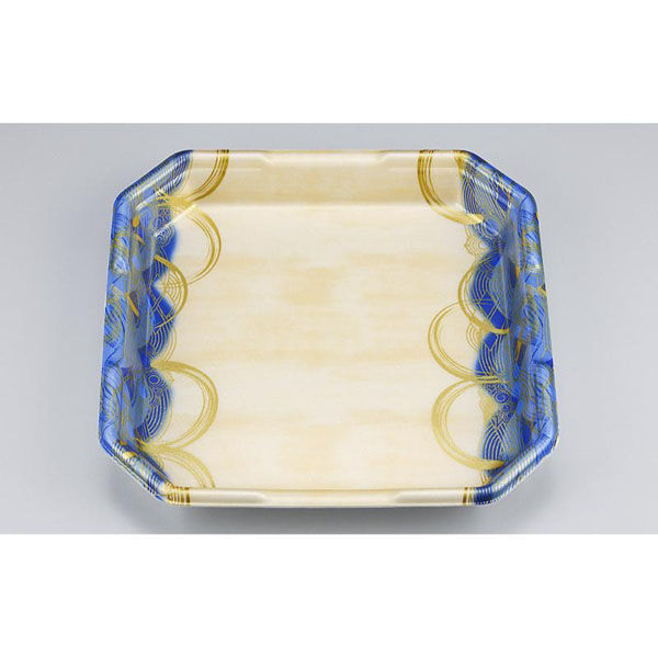 シーピー化成 発泡トレー L-カク3 波瓦青 051510300A600 1ケース(300個(50個×6)（直送品）