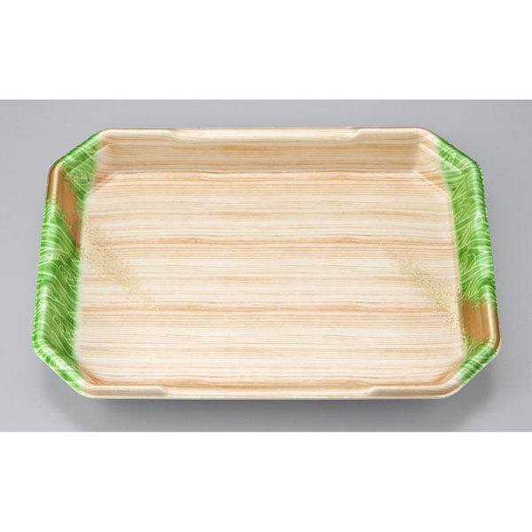 シーピー化成 発泡トレー L-カク4 浜唄緑 0515104002340 1ケース(300個(50個×6)（直送品）