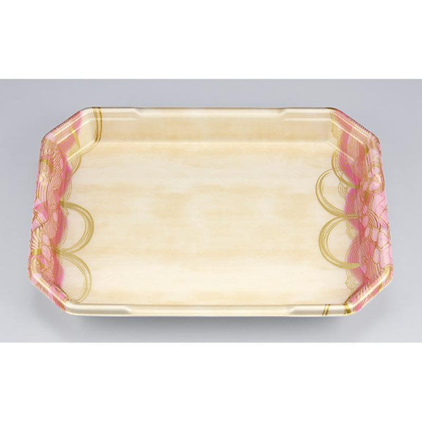 シーピー化成 発泡トレー L-カク4 波瓦桃 051510400A610 1ケース(300個(50個×6)（直送品）