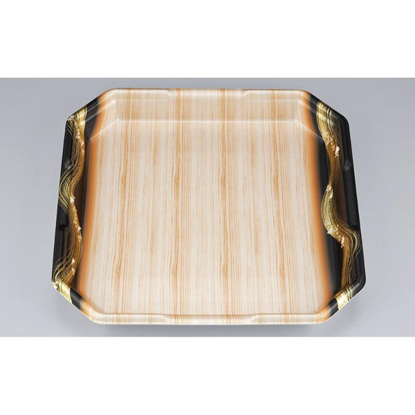 シーピー化成 発泡トレー L-カク5 筆木目 0515105003590 1ケース(300個(50個×6)（直送品）