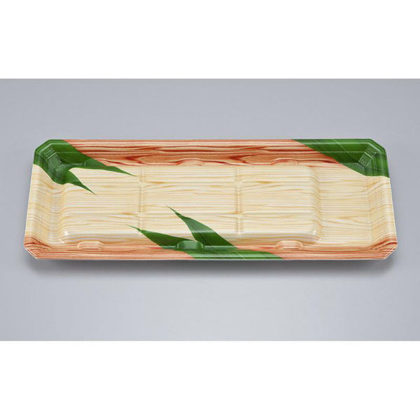 シーピー化成 発泡トレー 新匠-ウナギ33-14 笹木目 0536033141470 1ケース(800個(50個×16)（直送品）