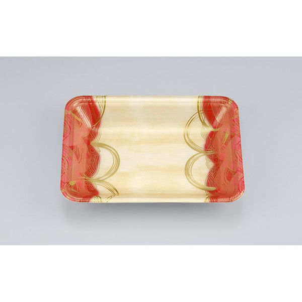 シーピー化成 発泡トレー 新LL15-30 波瓦赤 055121530A590 1ケース(1600個(100個×16)（直送品）