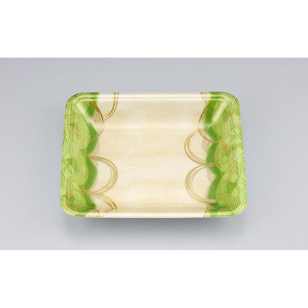 シーピー化成 発泡トレー 新LL17-30 波瓦緑 055121730A620 1ケース(1200個(100個×12)（直送品）