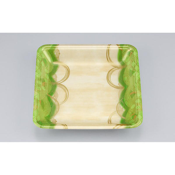 シーピー化成 発泡トレー 新LL20-30 波瓦緑 055122030A620 1ケース(1200個(100個×12)（直送品）