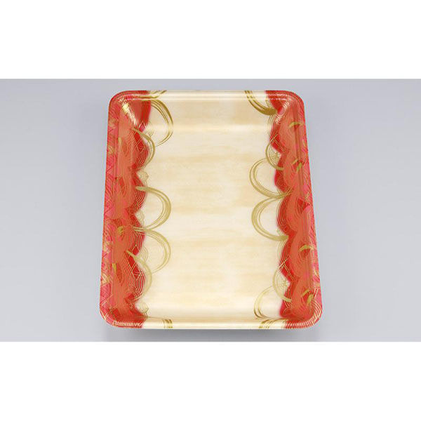 シーピー化成 発泡トレー 新LL28-30 波瓦赤 055122830A590 1ケース(900個(100個×9)（直送品）