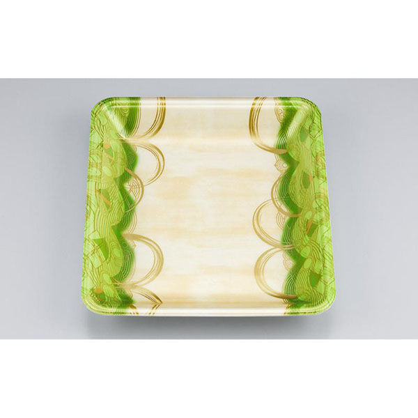 シーピー化成 発泡トレー 新LL22-30 波瓦緑 055122230A620 1ケース(1200個(100個×12)（直送品）