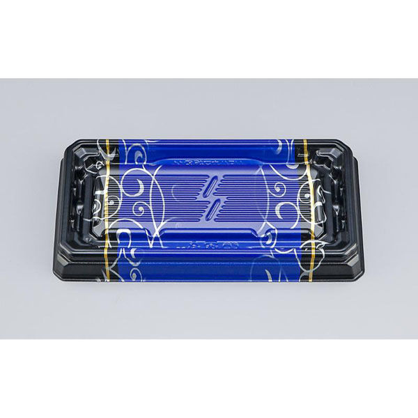 シーピー化成 寿司容器 UFハカマ板段14 みつる青 本体 0597214008955 1ケース(1000個(50個×20)（直送品）