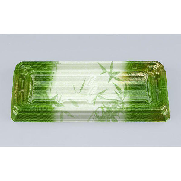 シーピー化成 寿司容器 UFハカマ板段15 すず葉緑 本体 0597215009815 1ケース(1000個(50個×20)（直送品）