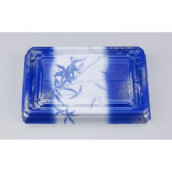 シーピー化成 寿司容器 UFハカマ板段24 すず葉青 本体 0597224009805 1ケース(600個(50個×12)（直送品）