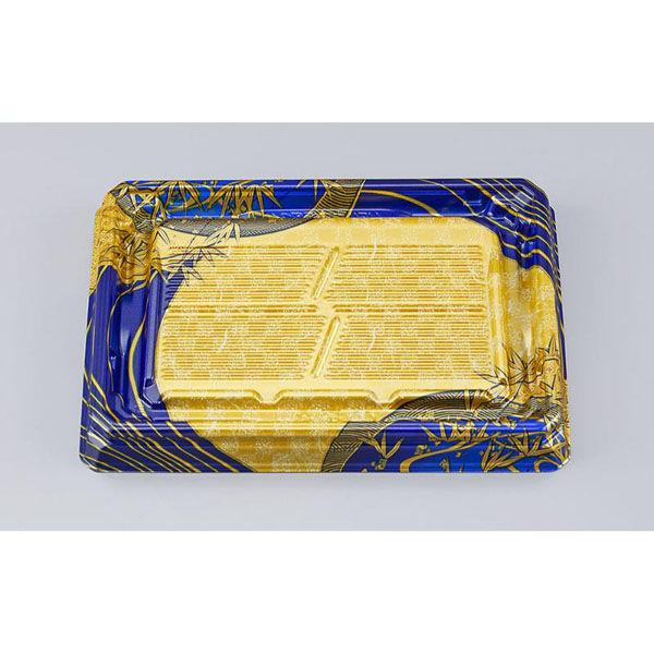 シーピー化成 寿司容器 UFハカマ板段24 上弦紺 本体 0597224009835 1ケース(600個(50個×12)（直送品）