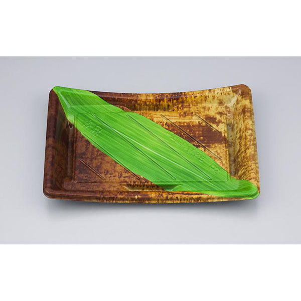 シーピー化成 寿司容器 BS海峡皿24 陶笹 本体(N) 0692024002615 1ケース(900個(50個×18)（直送品）