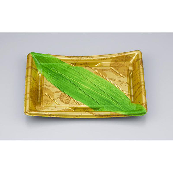 シーピー化成 寿司容器 BS海峡皿24 金剛笹 本体(N) 0692024002705 1ケース(900個(50個×18)（直送品）